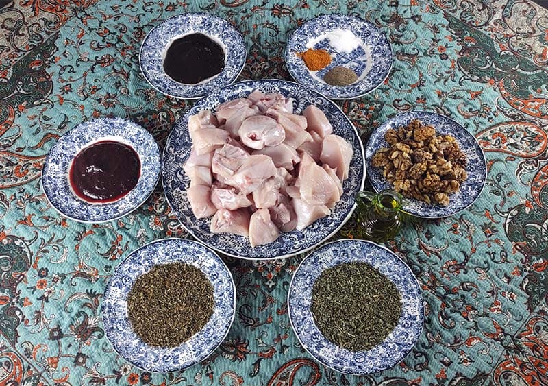 مواد اولیه جوجه ترش گیلانی